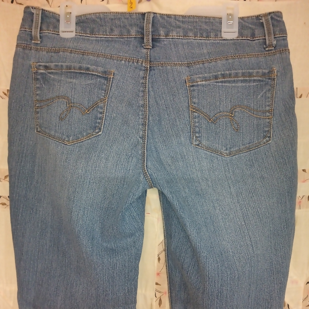 Falls Creek bold boot cut jeans women's size 12 short 34/28